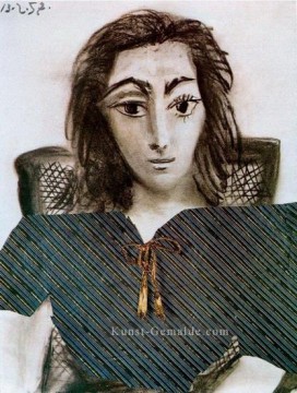 Porträt Jacqueline 1957 Pablo Picasso Ölgemälde